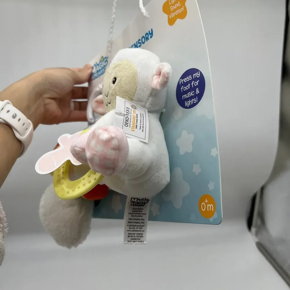 Magic Years Lamb Jiggler Rattle & Paci Toy Set - 2pc
